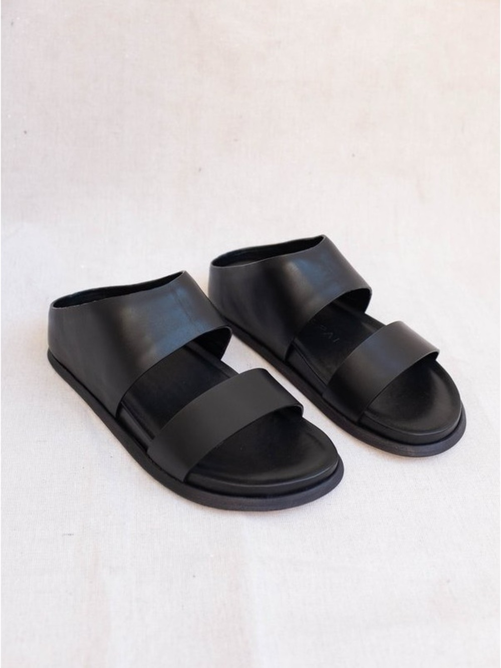 Wal & Pai Formosa Black Calf Sandal